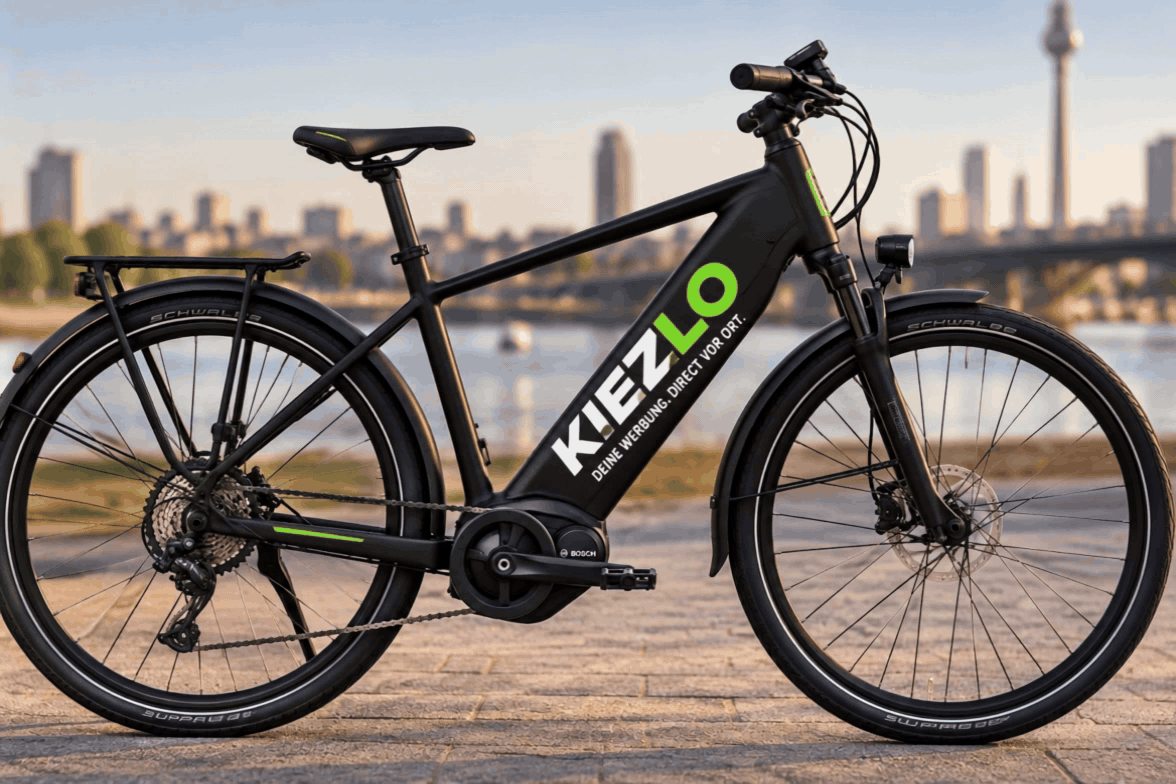 KIEZLO E-Bike am Wasser in Hamburg